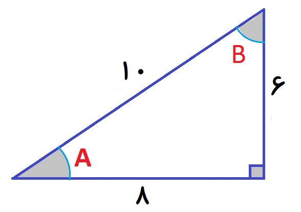 نسبت های مثلثاتی - مثال 1